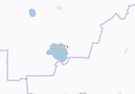 Mapa Zhaksy-zhangyztau