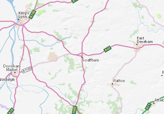 Kaart Plattegrond Swaffham