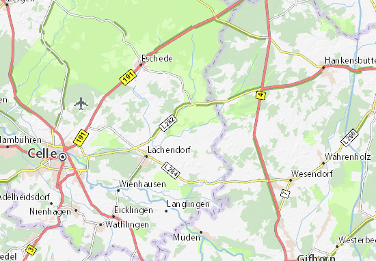 Kaart Plattegrond Hohnhorst
