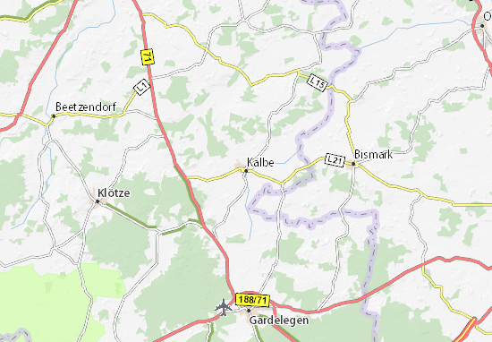 Karte Stadtplan Kalbe