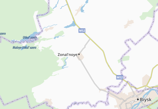 Karte Stadtplan Zonal&#x27;noye