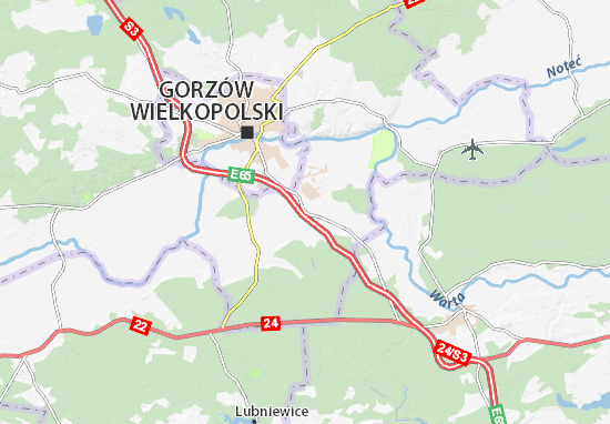 Karte Stadtplan Deszczno