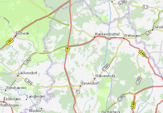 Mapa Langwedel