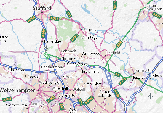 Burntwood Map