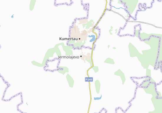 Kaart Plattegrond Jermolajevo