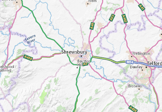 Carte-Plan Shrewsbury