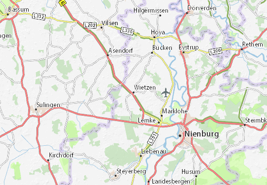 Karte Stadtplan Wietzen