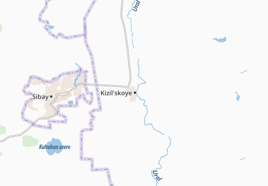 Mapa Kizil&#x27;skoye