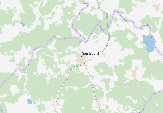 Kaart Plattegrond Gantsevichi