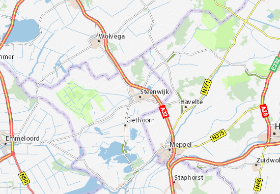 Karte Stadtplan Steenwijk