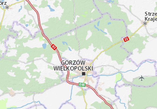 Kaart Plattegrond Kłodawa