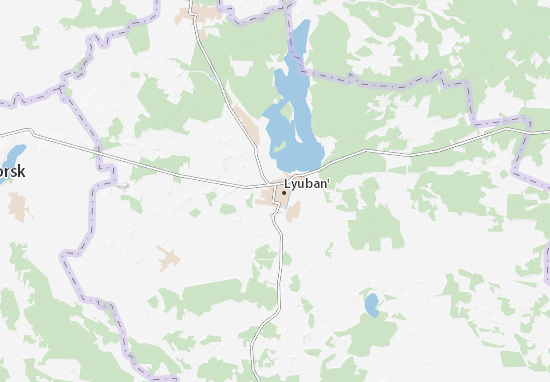 Karte Stadtplan Lyuban&#x27;