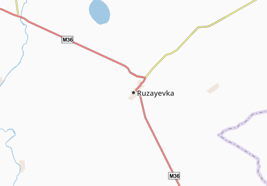 Kaart Plattegrond Ruzayevka