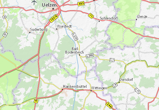 Karte Stadtplan Bad Bodenteich
