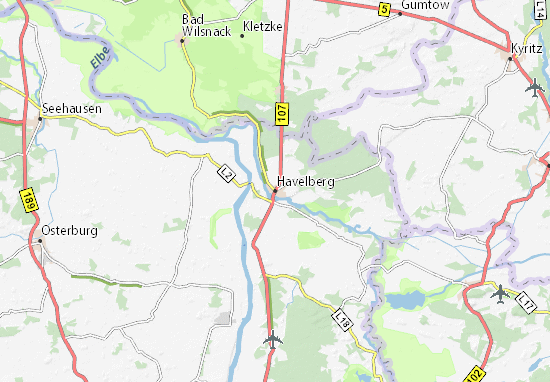 Kaart Plattegrond Havelberg