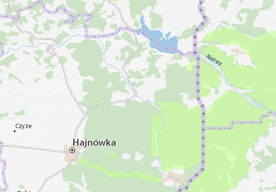 Karte Stadtplan Narewka