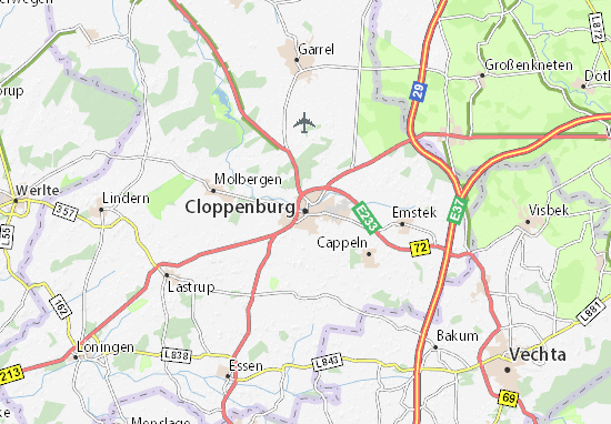 Karte Stadtplan Cloppenburg
