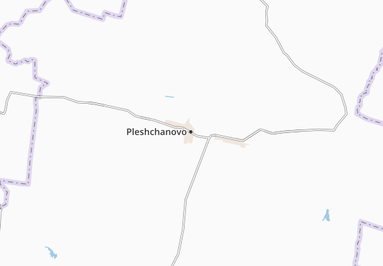 Kaart Plattegrond Pleshchanovo