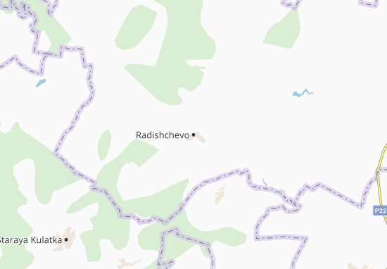 Kaart Plattegrond Radishchevo