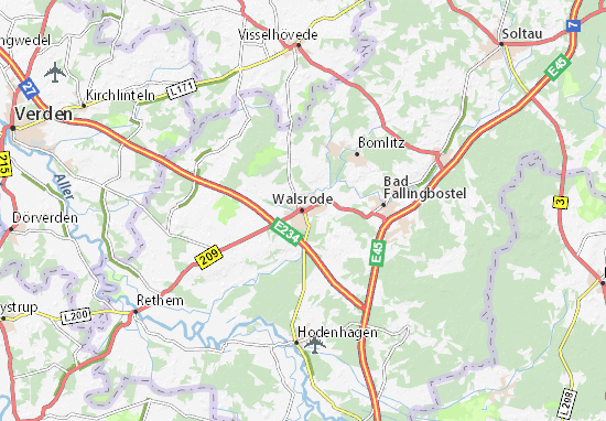 Karte Stadtplan Walsrode