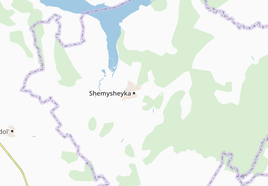 Karte Stadtplan Shemysheyka