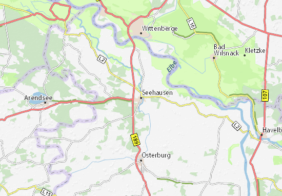 Kaart Plattegrond Seehausen