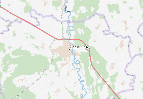 Karte Stadtplan Žłobin