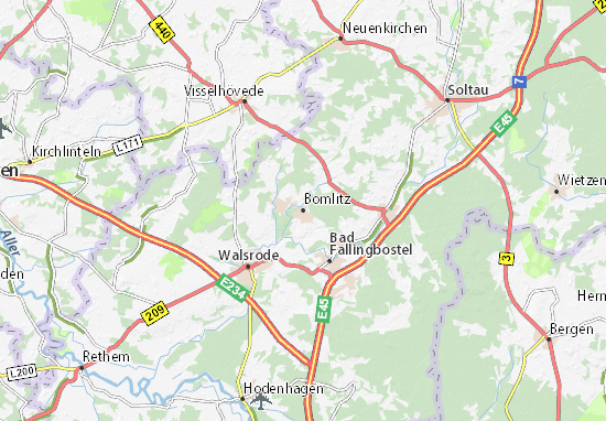 Karte Stadtplan Bomlitz