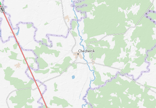 Kaart Plattegrond Chechersk