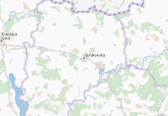 Karte Stadtplan Gordeyevka