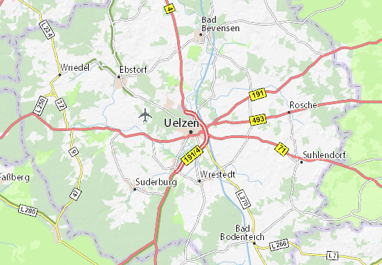 Karte Stadtplan Uelzen