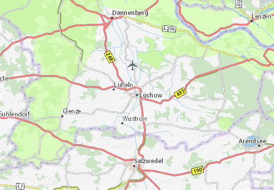 Kaart Plattegrond Lüchow