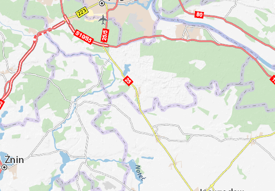 Karte Stadtplan Nowa Wieś Wielka