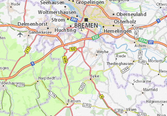 Karte Stadtplan Melchiorshausen