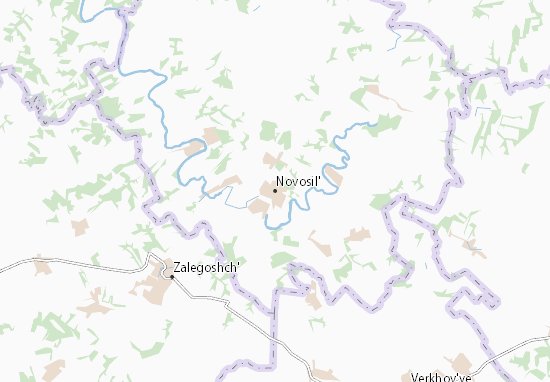 Karte Stadtplan Novosil&#x27;