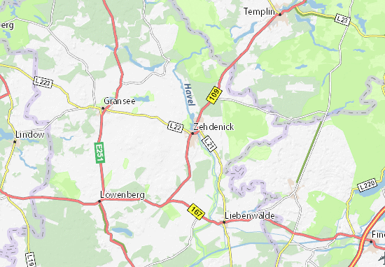 Karte Stadtplan Zehdenick