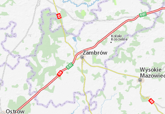 Zambrów Map