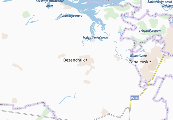 Karte Stadtplan Bezenchuk