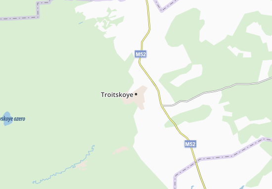 Kaart Plattegrond Troitskoye