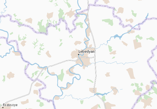 Lebedyan&#x27; Map