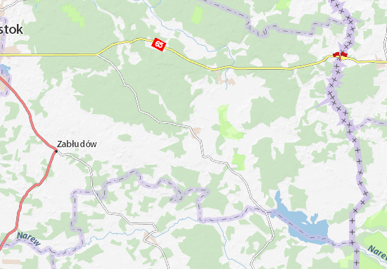 Kaart Plattegrond Michałowo