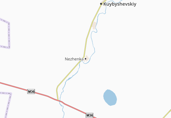 Mapa Nezhenka