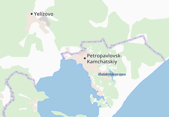 Karte Stadtplan Petropavlovsk-Kamchatskiy