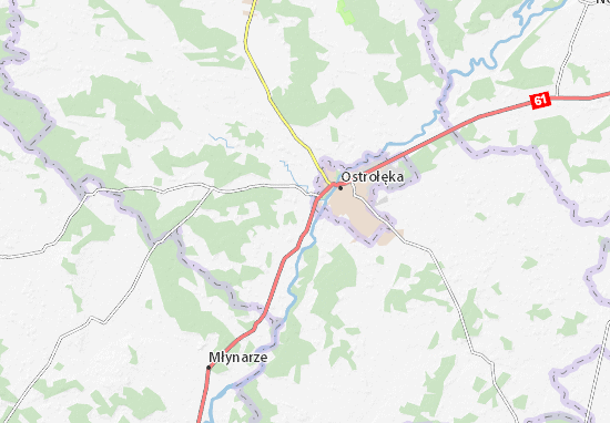 Karte Stadtplan Olszewo Borki