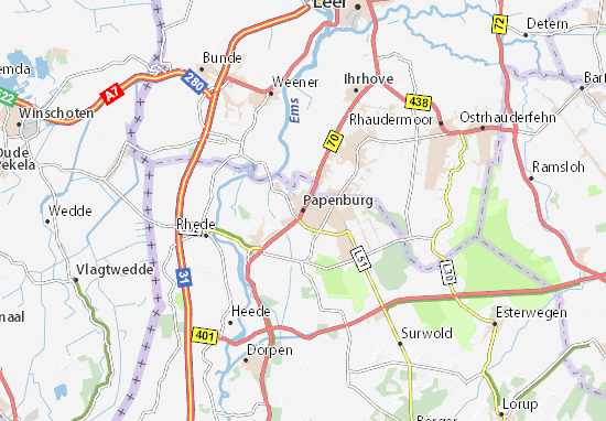 Kaart Plattegrond Papenburg