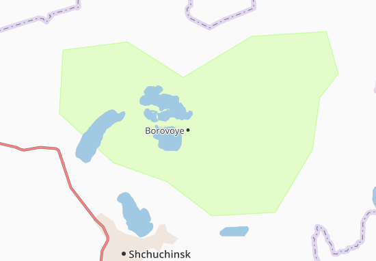 Karte Stadtplan Borovoye