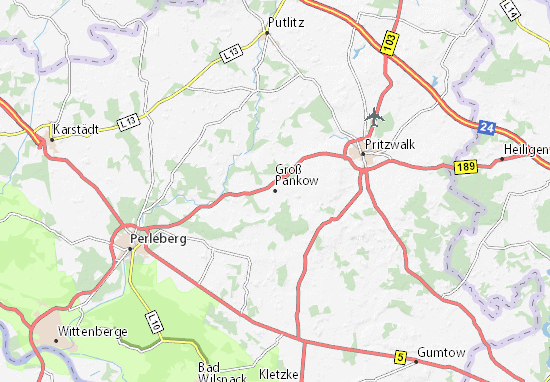 Karte Stadtplan Groß Pankow