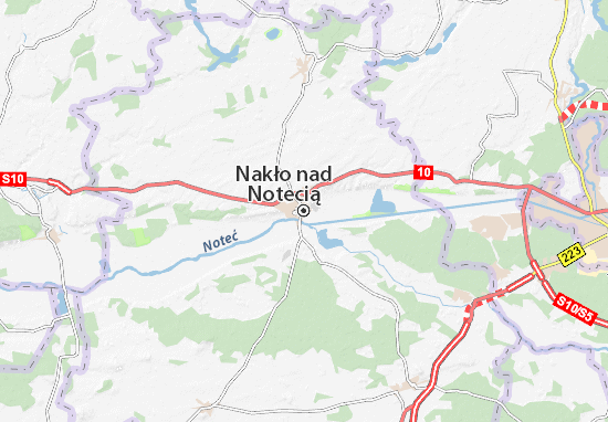 Karte Stadtplan Nakło nad Notecią