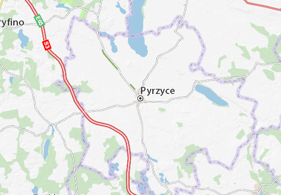 Karte Stadtplan Pyrzyce