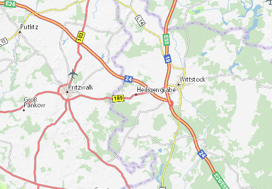 Mapa Heiligengrabe